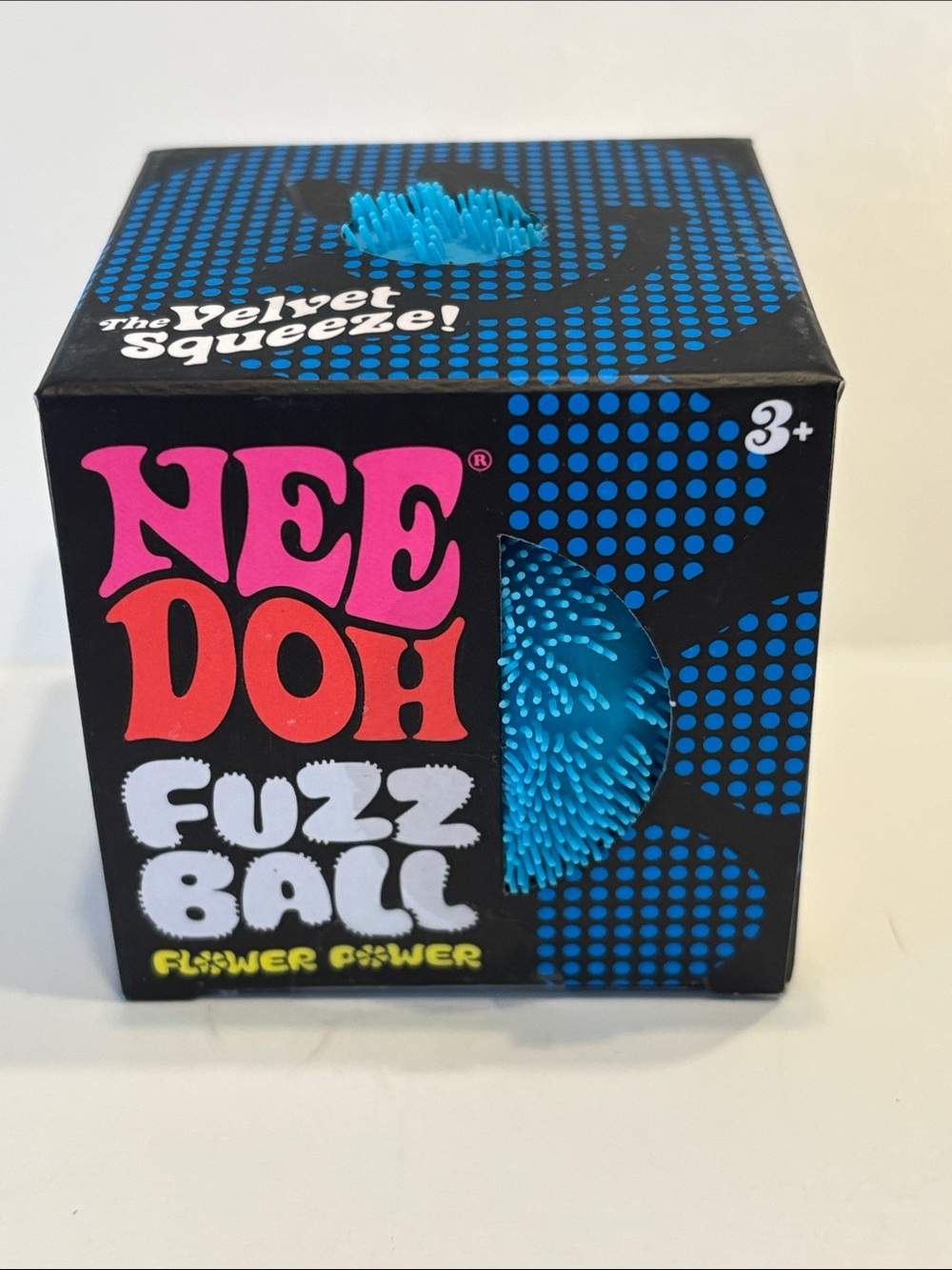 Schylling Needoh Fuzz Ball Wonder Waves Blue Sensory Squishy - Picture 5 of 8